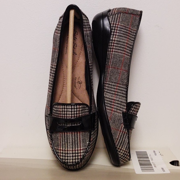 ♦️8M♦️ |Women DALY Black Plaid Fabric | Soft Style - Picture 2 of 9